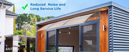 Door Awning 120"x40" Polycarbonate Canopy UPF50+ UV Rain Snow