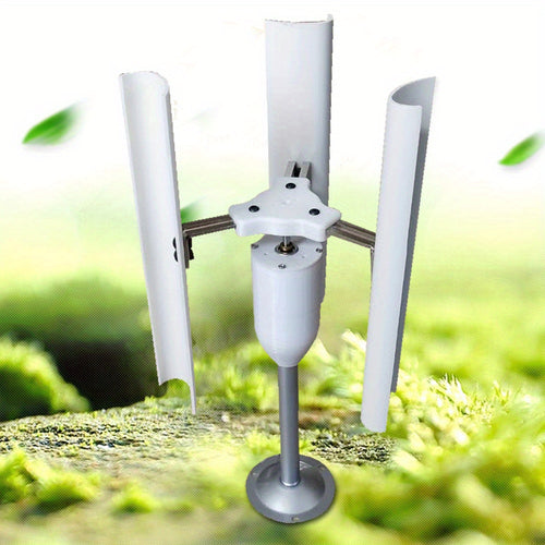 Wind Turbine Generator 30W Vertical Axis | 12V 3-Phase Permanent Magnet, Aluminum Alloy, Low Noise, Educational Teaching Model for Science Experiment, Office Decor