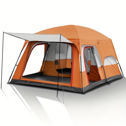 Large Camping Tent 2-Room Family Cabin 6-12 Person Mosquito Net