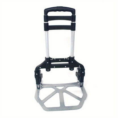 Folding Hand Truck Dolly Aluminum Collapsible Cart Portable Luggage Trolley 165 lbs Capacity