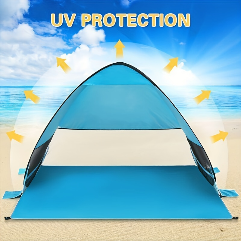 Beach Tent Pop Up Sun Shade 2-3 Person Anti-UV with Carry Bag