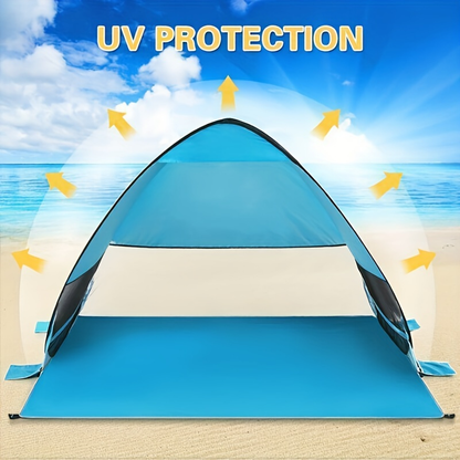 Beach Tent Pop Up Sun Shade 2-3 Person Anti-UV with Carry Bag