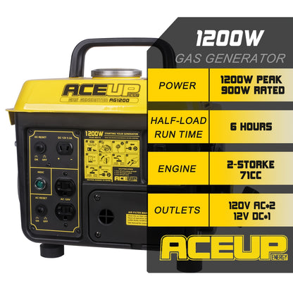 Portable Generator | Gas Powered Camping Home Backup Emergency Power