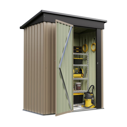Metal Storage Shed 3x5 & 4x6.2 ft Waterproof Lockable Garden Shed