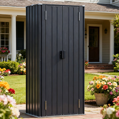 Outdoor Storage Shed Metal Garden Shed with Lockable Door