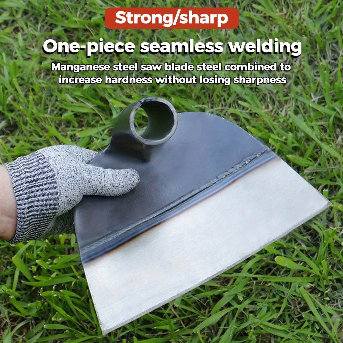 Weeding Tool Manual Heavy Duty Carbon Steel Sharp Blade Root Removal Portable Hand Weeder for Garden Farm Lawn Vegetable Patch Spray-Coated Durable