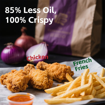 Air Fryer 5.8Qt 1400W with Touchscreen Controls, Adjustable Time & Temperature, 8 Presets for Air Fry, Roast & Reheat – Compact Lightweight Design for Dorm, Apartment & Office Kitchen