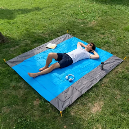 Picnic Blanket Large Outdoor Mat 83"x79" Waterproof Polyester – Lightweight Foldable Camping Mat for Beach, Gatherings, Sunbathing & Lawn