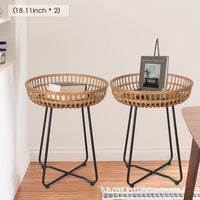 Natural Rattan18''&18''