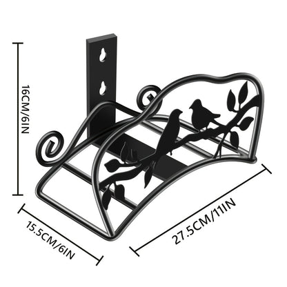Wall-Mounted Water Pipe Bracket Decorative Bird Butterfly Garden Hose Holder 11x6in