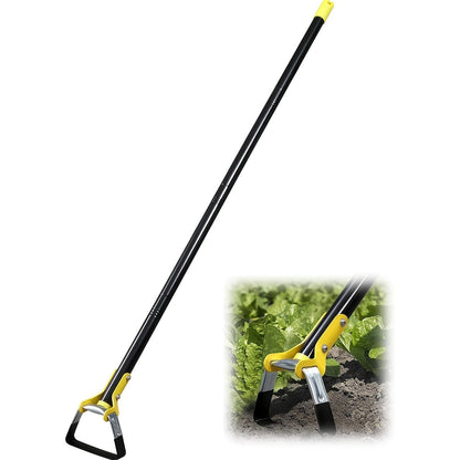 Stirrup Hoe Adjustable Long Handle Scuffle Loop Hoe for Weeding Heavy Duty Stainless Steel Blade No-Bend Design 3 Sizes 4.5FT 6FT 7.5FT Garden Tool