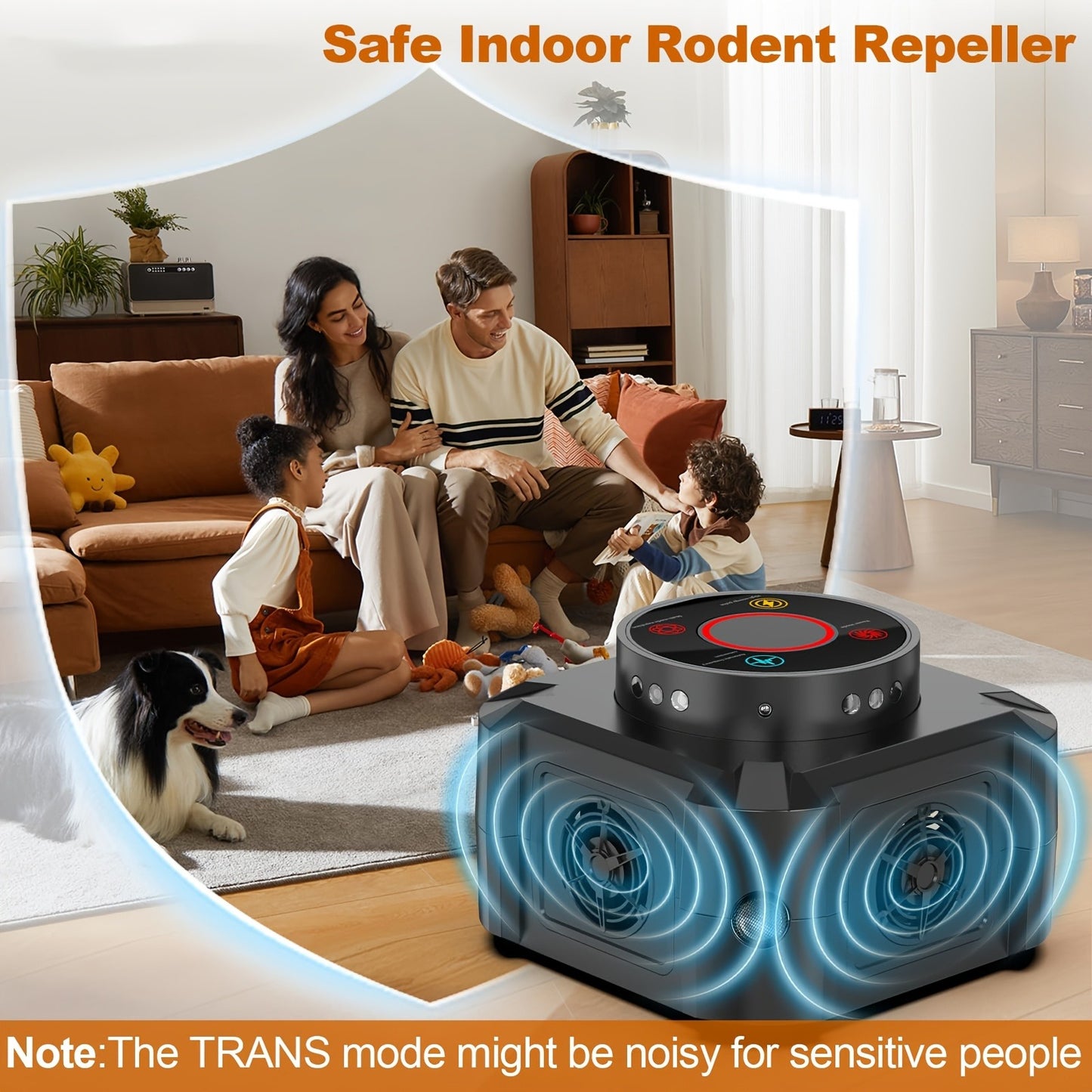 Ultrasonic Pest Repeller Plug In with 12 LED Strobe, 4 Modes Electronic Mouse Repellent Device for Rat Roach Spider Bug Control Indoor Garage Attic Kitchen