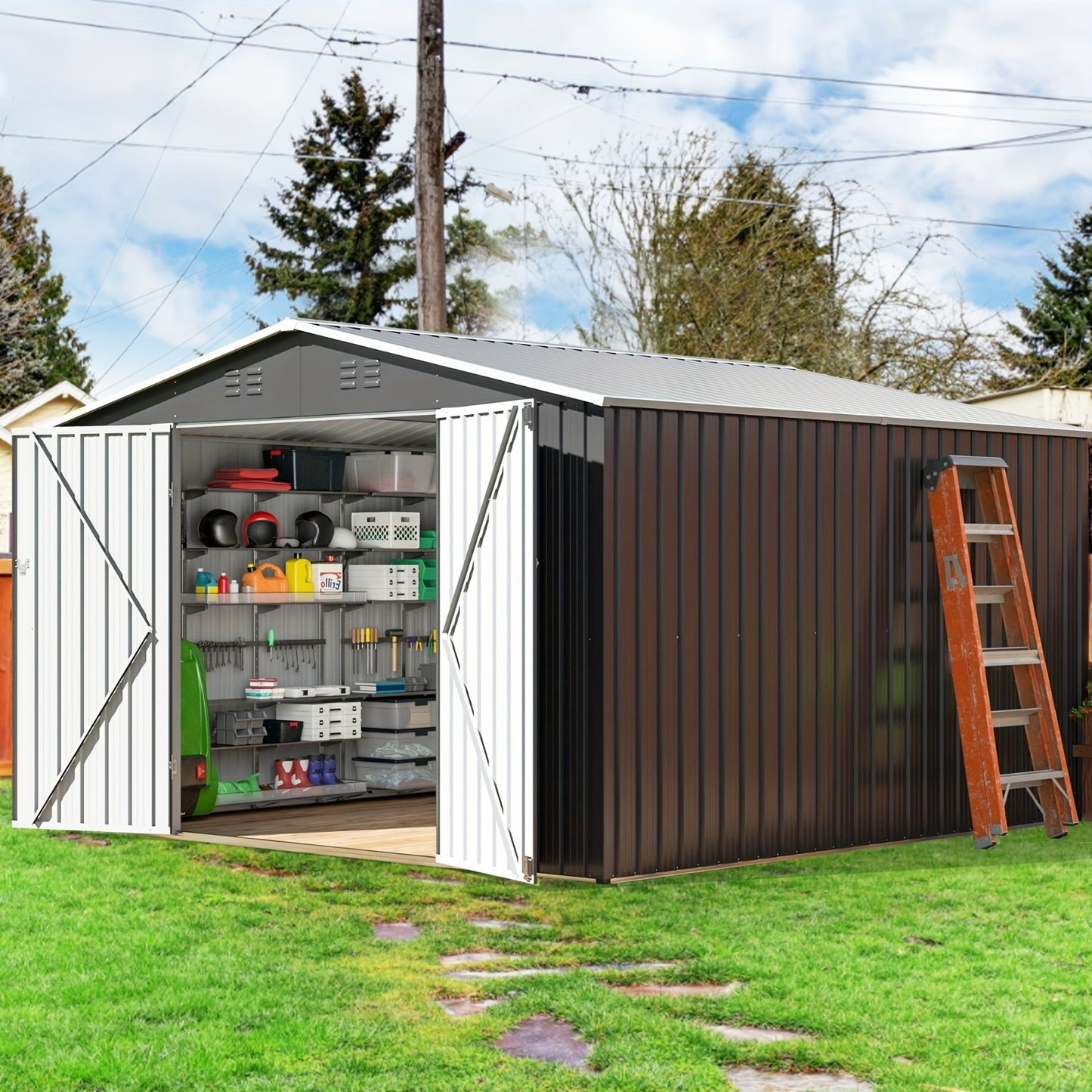 Polycarbonate Greenhouse Kit with Heavy Duty Frame – Garden Shed