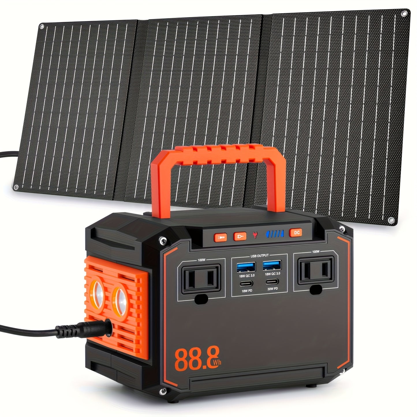 Solar Generator | Portable Power Station Camping Emergency CPAP Home