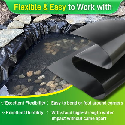 Pond Liner HDPE Heavy Duty – Waterproof Koi Fish & Water Garden