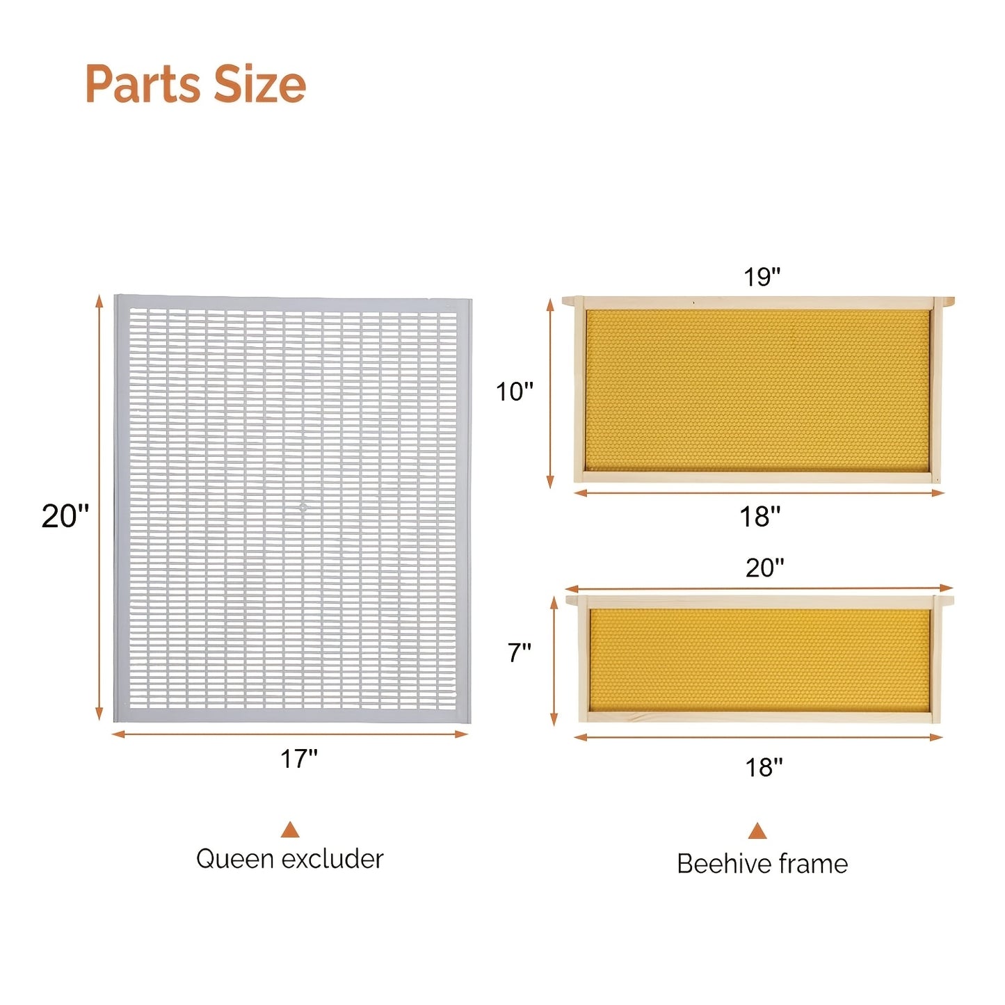 Langstroth Bee Hive Kit Wax Coated Wood 10-Frame 3-Layer Frames