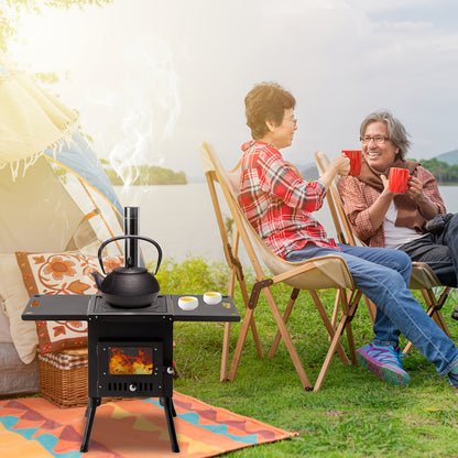 Tent Wood Stove Portable | Camping Heating Cooking Hot Tent Winter