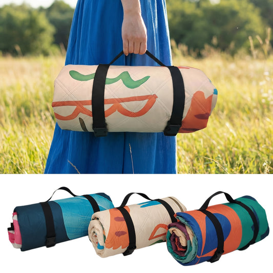 Picnic Blanket Waterproof | Foldable Padded Beach Park Camping Mat