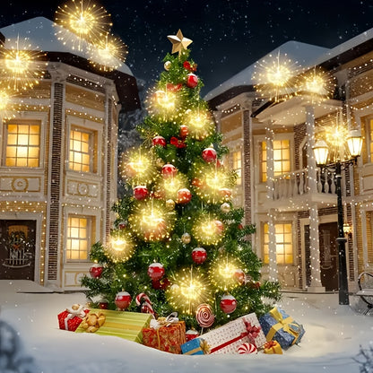 Solar Firework Lights | LED Starburst Garden Patio Tree Decor