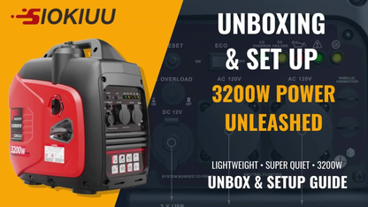 Inverter Generator Portable Ultra Quiet - 2500W/3600W/4000W/4500W, CO Auto Shutoff, ECO Mode, Parallel Ready, Clean Power THD<3% for Camping, RV, Home Backup, Yard & Lawn