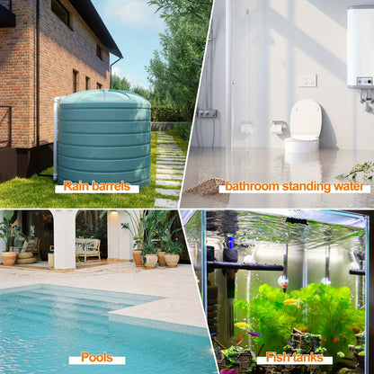 Submersible Sump Pump 1HP 3700GPH Electric Portable Water Pump for Pool Basement Hot Tub Drainage