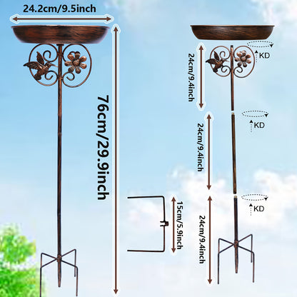 Bird Feeder Cast Iron Vintage | Bird Bath Garden Outdoor Yard Decor