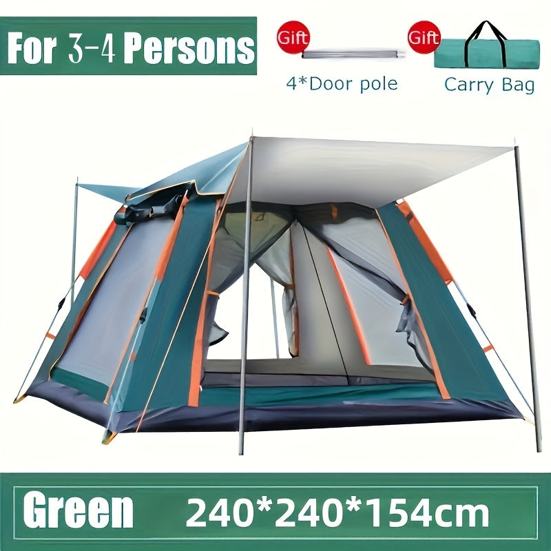 Beach Tent 3-4 Person Automatic Folding Four-Sided Waterproof