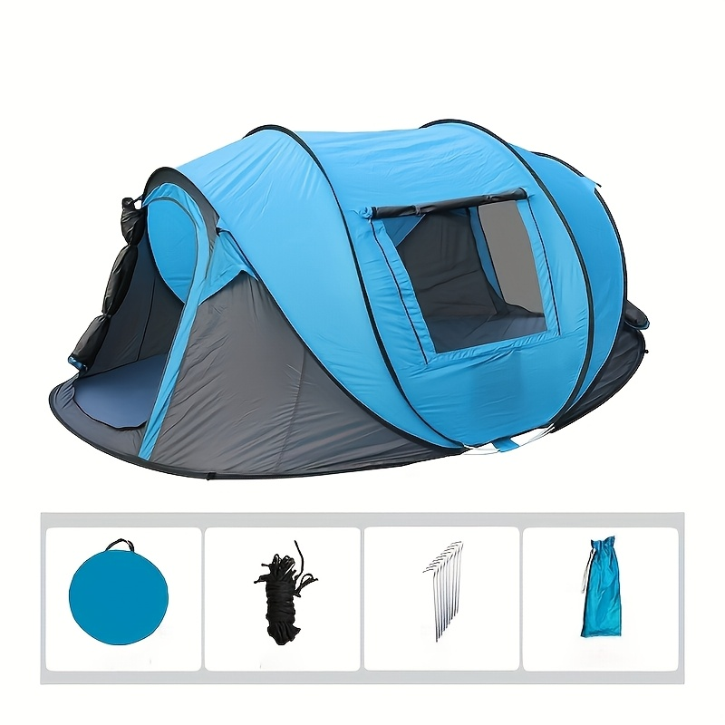 Large Camping Tent 5-8 Person Automatic Pop Up Outdoor Family Shelter