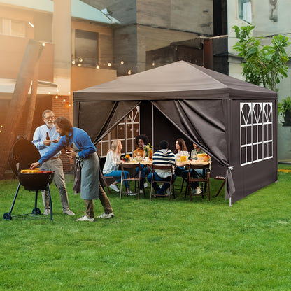 Pop Up Canopy Tent Waterproof Sidewalls | Party Wedding Camping Market