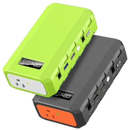 Mini Power Station 65W 88.8Wh 24000mAh Compact Portable Backup with AC Outlet QC3.0 USB DC for Travel Camping Hiking Cycling Road Trip Emergency