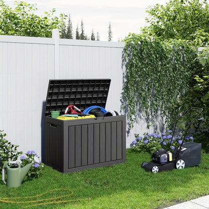 Outdoor Storage Box Lockable Weatherproof | Deck Patio Garden Bench