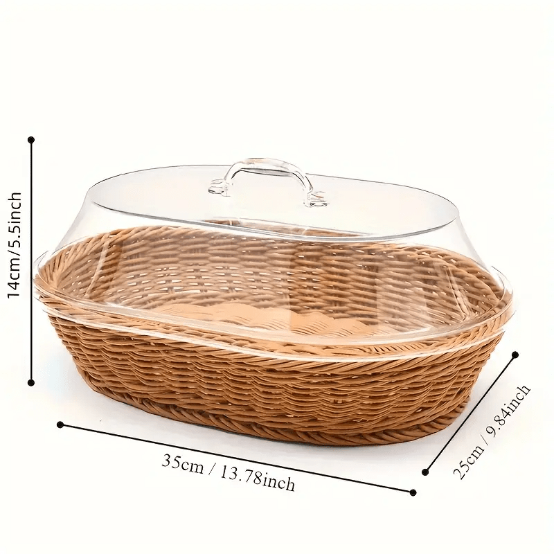 Bread Basket Woven | Fruit Dessert Snack Tray Kitchen Home Decor