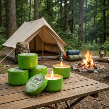 Citronella Candles Outdoor 6 Pack - 1.7 Oz Each, 48-Hour Burn Time, Infused with Citronella Essential Oil for Patio, Backyard, Camping & Picnic Mosquito Repellent