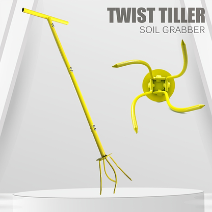 Garden Cultivator Manual Soil Loosener & Scarifier, Heavy-Duty Detachable Ergonomic Handle, Multi-Function Tool for Lawn Aeration, Vegetable Bed & Root Care