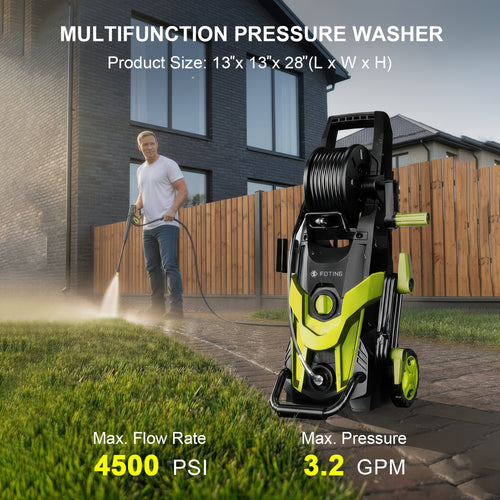 Electric Pressure Washer High PSI | Car Patio Fence Home Foam Cannon