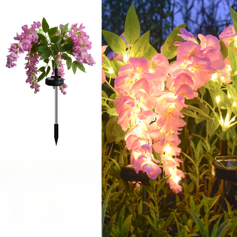 Solar Wisteria Flower Garden Light 52 LED, 2 Modes Waterproof