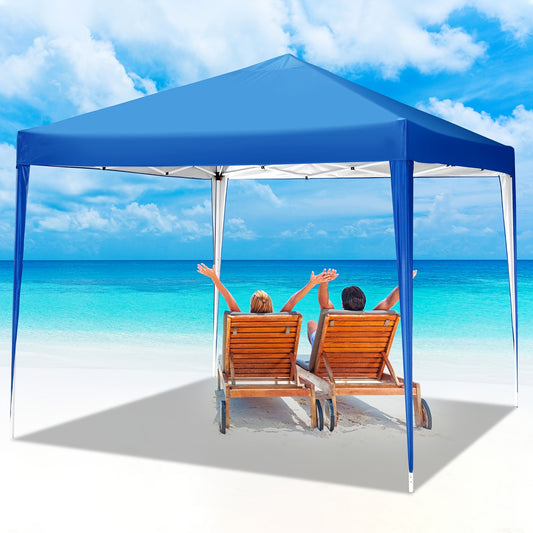 Pop Up Canopy Tent 10x10ft UPF50+ Waterproof Portable Gazebo Sandbags