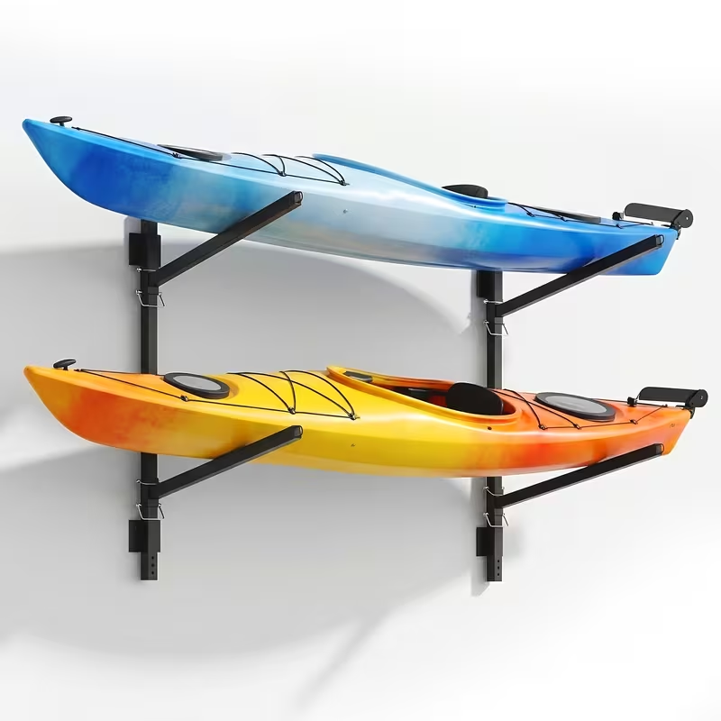 Kayak Storage Rack – Heavy-Duty Adjustable Stand for SUP, Canoe & Paddle Board | Wall, Dock & Freestanding | 400 lbs Capacity