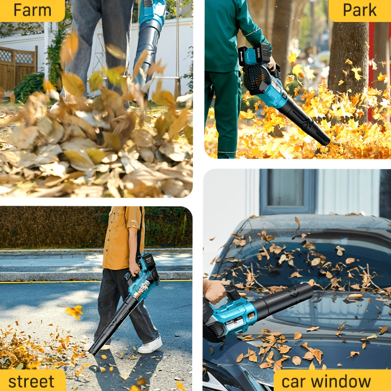 Cordless Leaf Blower 780CFM 40V Brushless, Seesii with 2x4000mAh Batteries & 2 Chargers, Turbo Button, Variable Speed, Lightweight for Lawn Care Yard Patio Debris Dust Cleanup