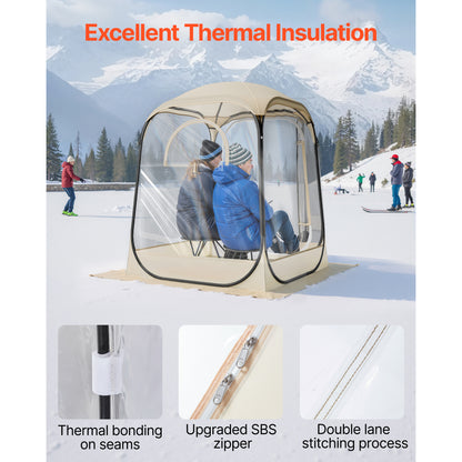 Pop Up Bubble Tent Clear Weatherproof Pod – 4 Sizes Camping Outdoor