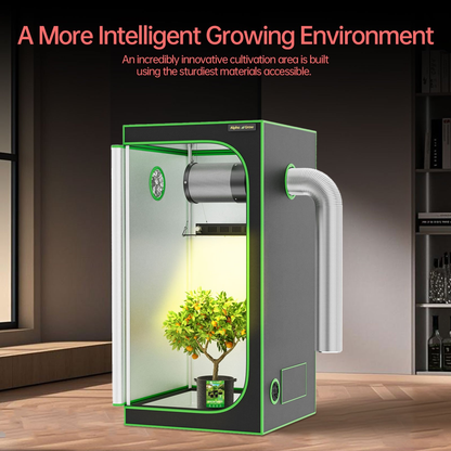 Grow Tent 1680D Thickened Mylar with Observation Window & Floor Tray | Pro-Grade Indoor Hydroponic Growing | 2x2 3x3 4x4 ft Multiple Size Options