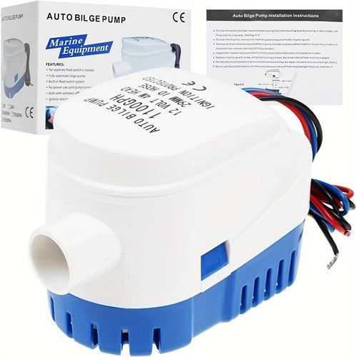 Automatic Bilge Pump 1100GPH 12V Float Switch Submersible Marine Boat Pump