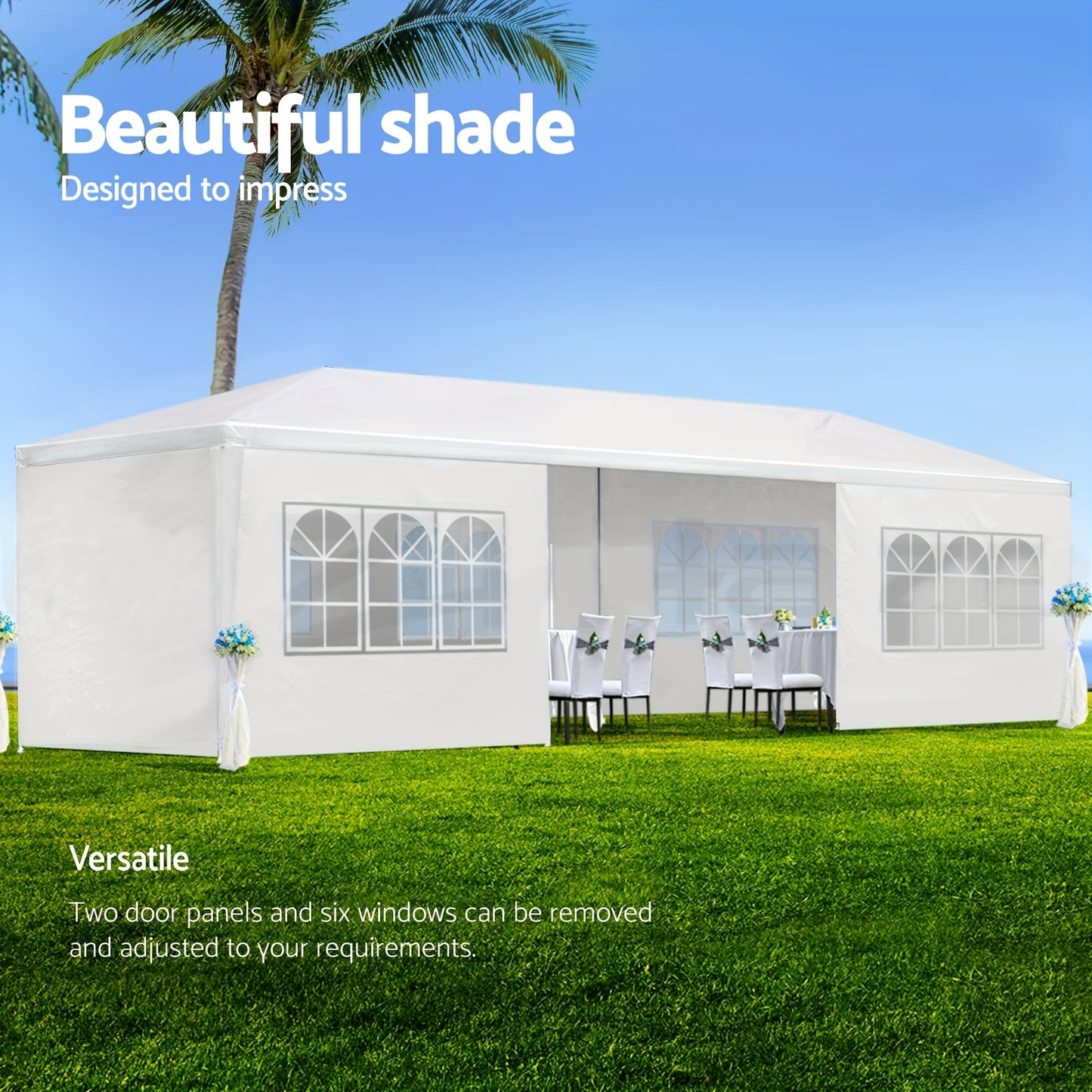 Party Tent Canopy Outdoor Sidewalls | Wedding Backyard Event Gazebo