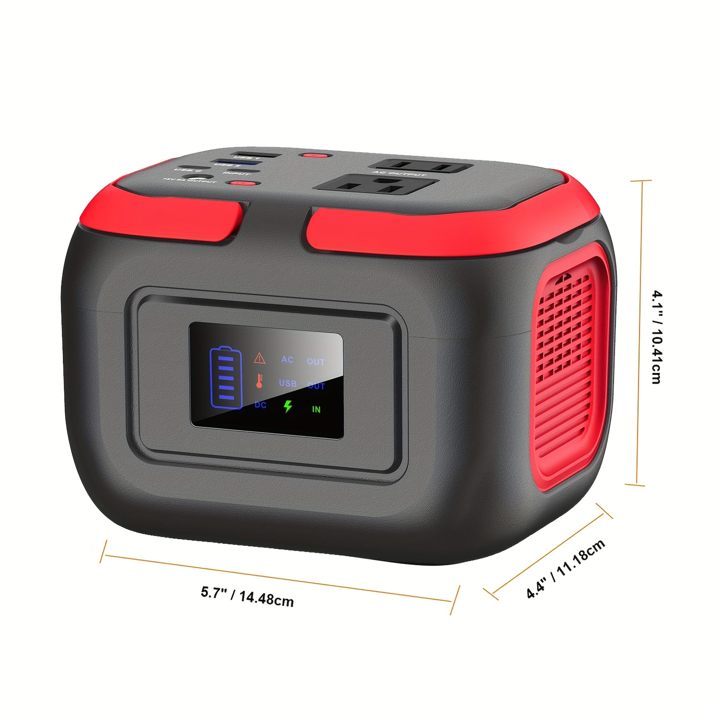 Battery Power Station 120W 97.68Wh 26400mAh Portable Backup with AC Outlet USB-C QC USB-A DC for Camping RV Travel Emergency Home Blackout Outdoor