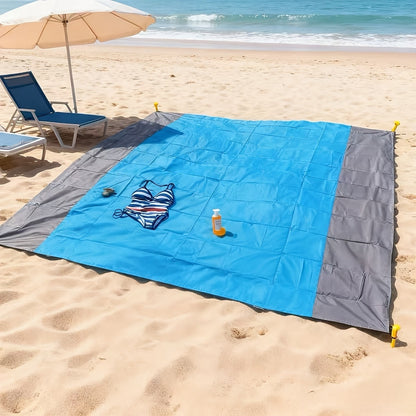 Picnic Blanket Large Outdoor Mat 83"x79" Waterproof Polyester – Lightweight Foldable Camping Mat for Beach, Gatherings, Sunbathing & Lawn