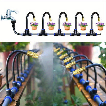Drip Irrigation Kit Automatic Watering System Garden Sprinkler Misting Atomization Hose 5m–20m