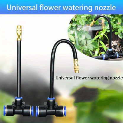 Garden Sprinkler Kit Rotating Copper Nozzle Automatic Irrigation System for Lawn Balcony Misting