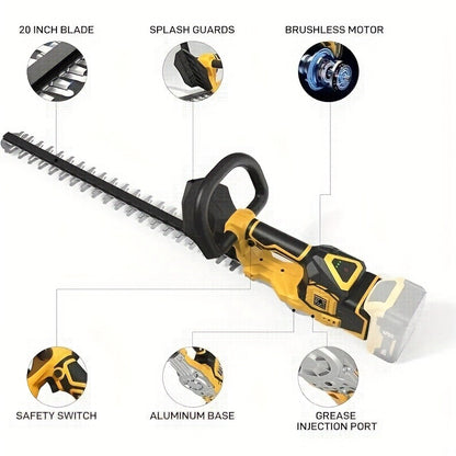 Brush Trimmer Cordless for Dewalt 20V Battery - Brushless Motor Electric String Trimmer Tool Only, Lightweight 4.4 lbs, Ergonomic Design for Garden & Yard Maintenance