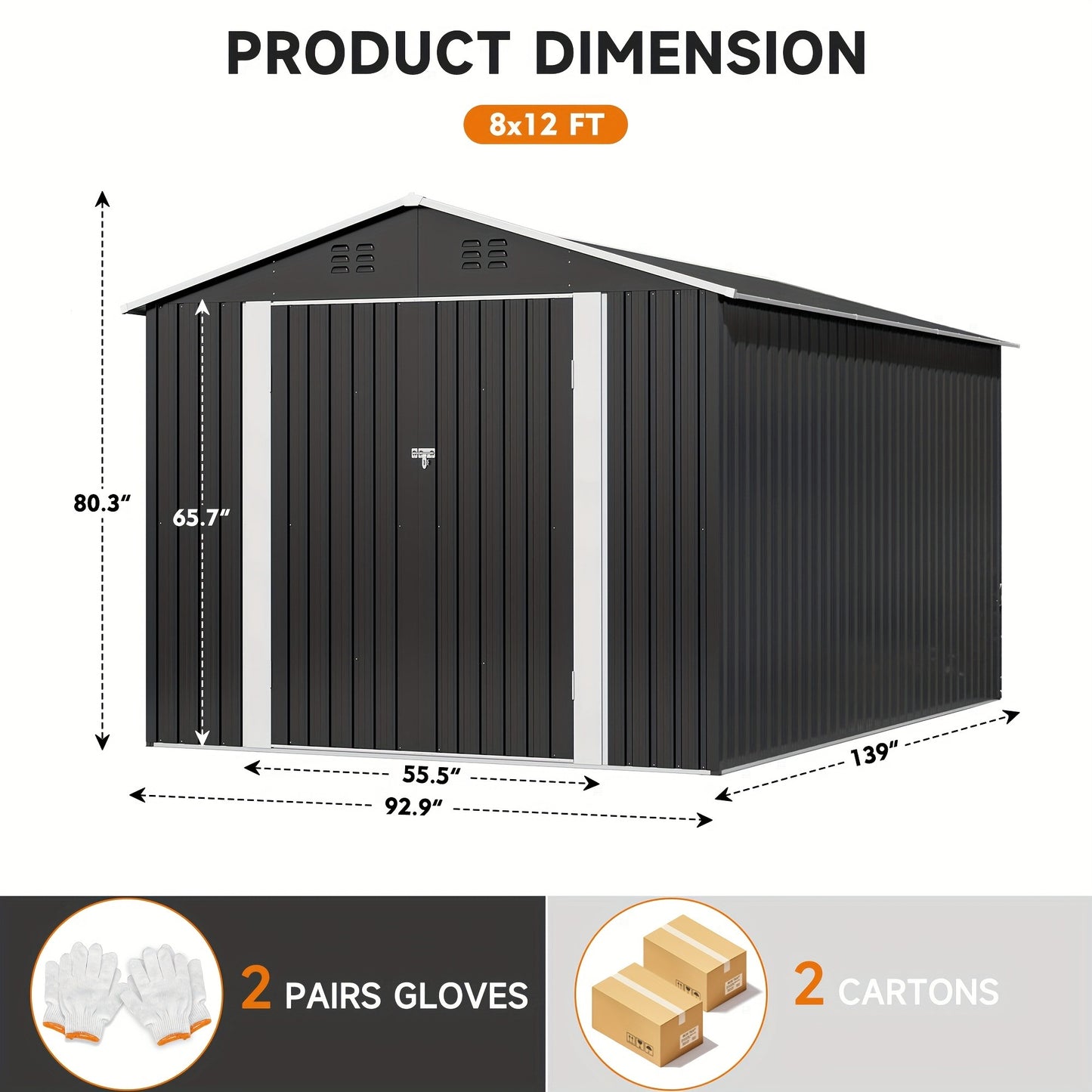 Polycarbonate Greenhouse Kit with Heavy Duty Frame – Garden Shed