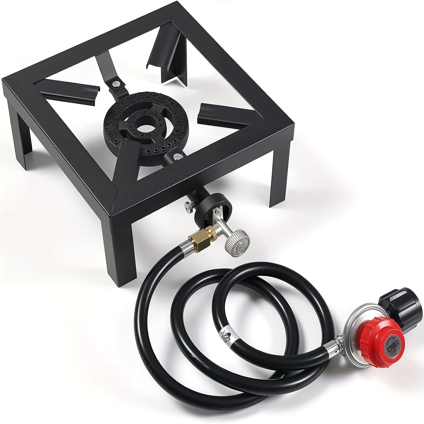 Propane Camping Stove with CSA Regulator & Gas Hose – Single or Double Burner | Heavy Duty Portable Gas Cooker for Camping, BBQ, RV & Outdoor Cooking